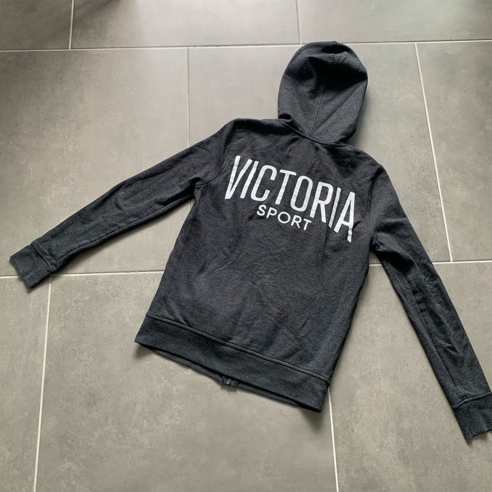 Victoria’s Secret sports small zip up hoodie gray